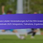 Bürgerschaftliches Engagement durch die FIFA Grassroots Festivals 2025: Gemeinschaftsinitiativen, Beteiligung, Ergebnisse